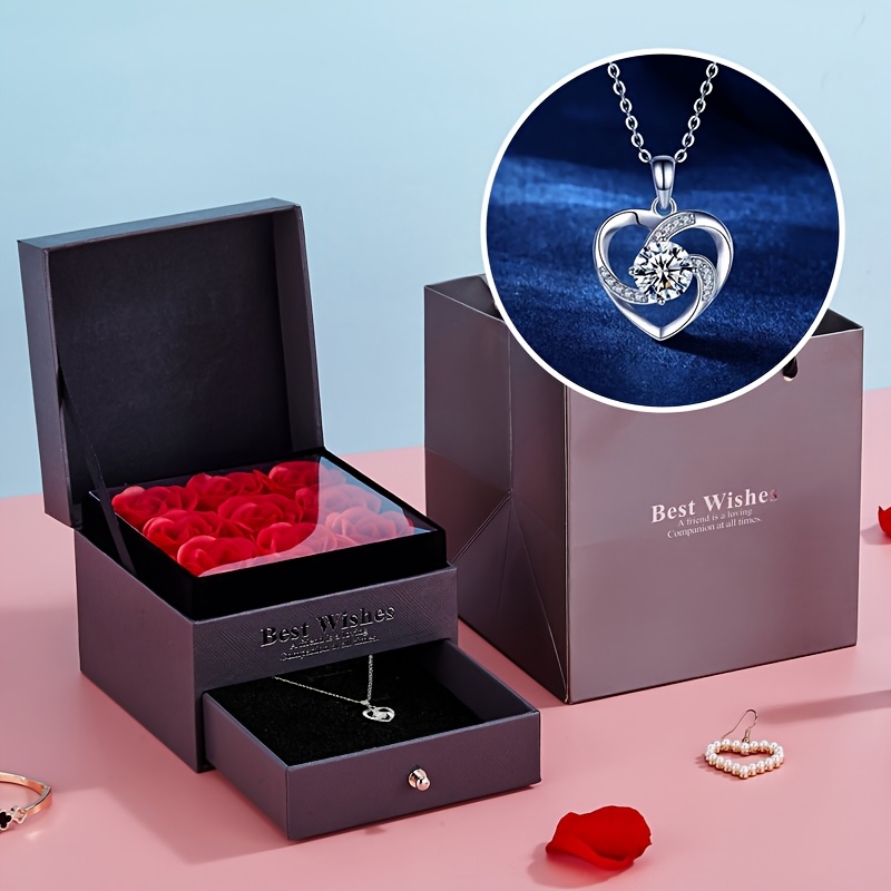 Stylish Double-Layer Drawer Necklace Box
